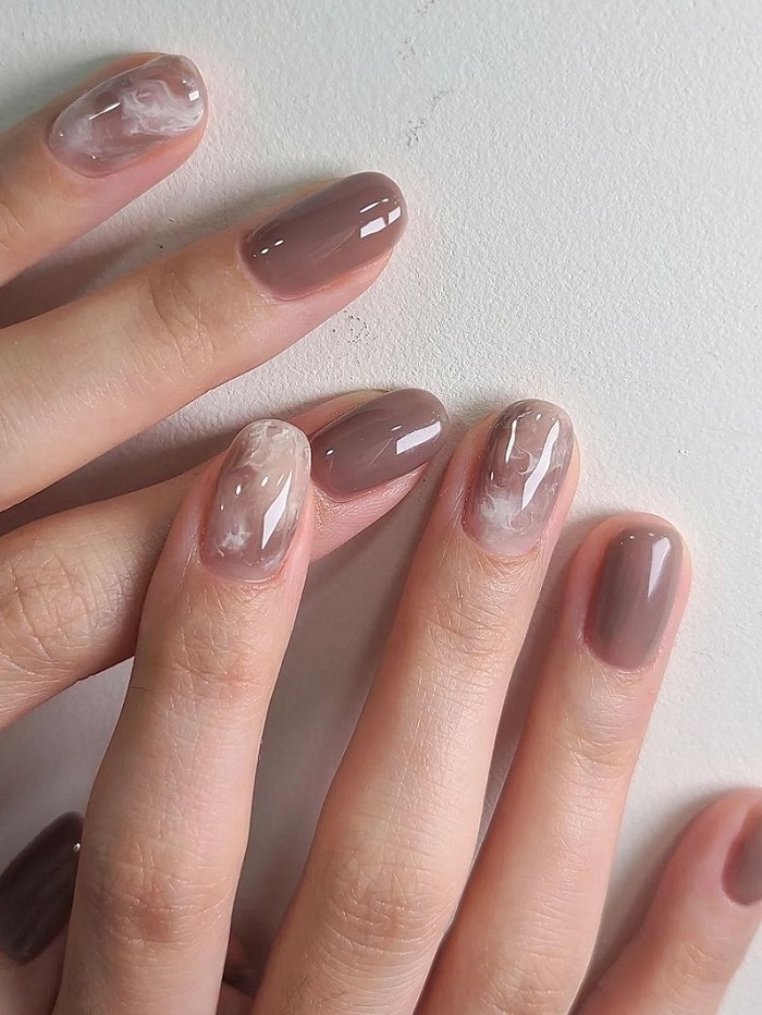 Hình ảnh nail màu nude 1