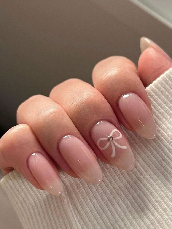 Hình ảnh nail màu nude 2