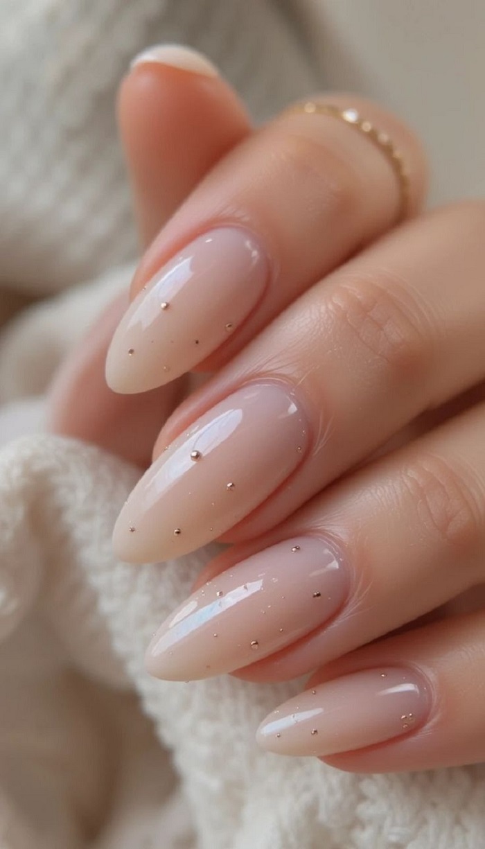 Hình ảnh nail màu nude 3