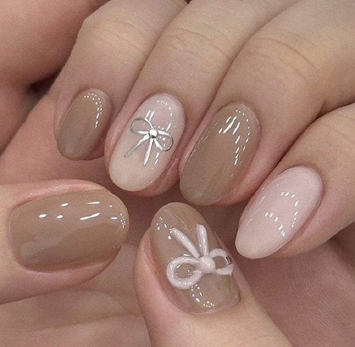 Hình ảnh nail màu nude 4