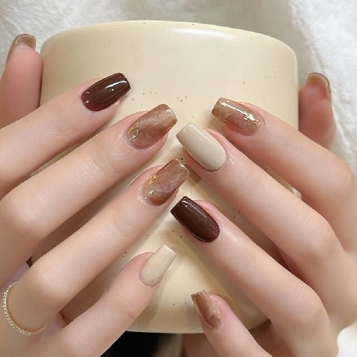 Hình ảnh nail màu nude 5