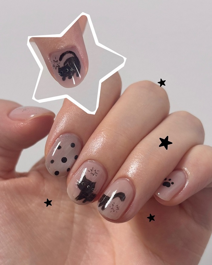 Hình ảnh nail vẽ cute 1