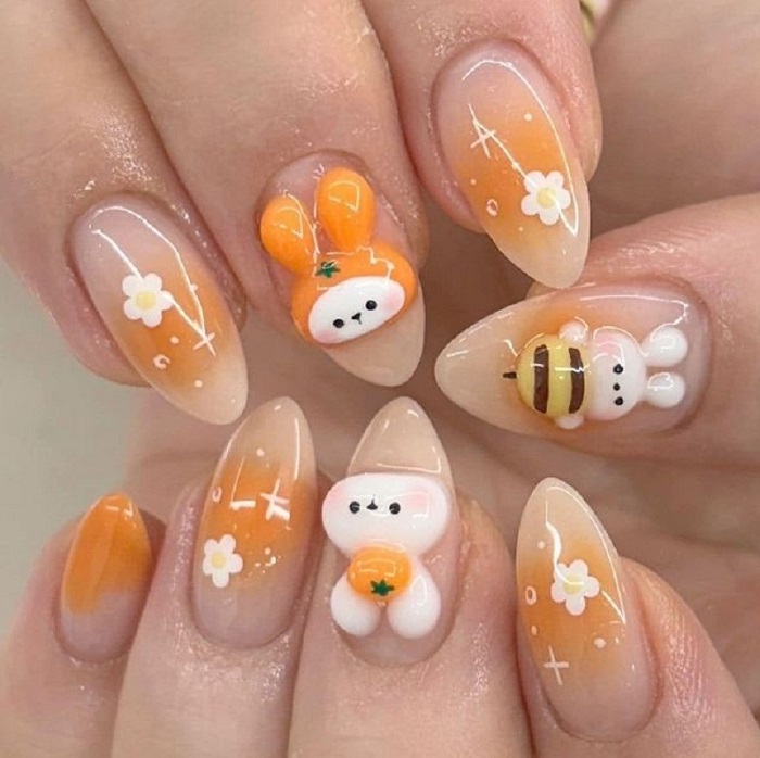 Hình ảnh nail vẽ cute 5