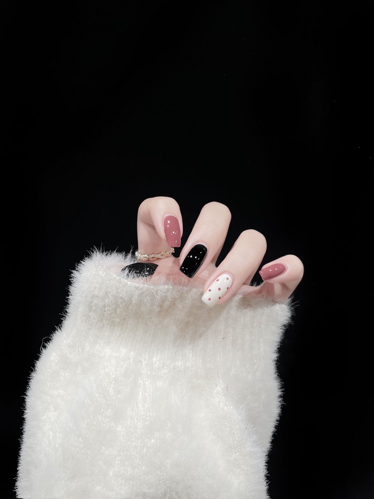 Nail 2 màu phối đẹp