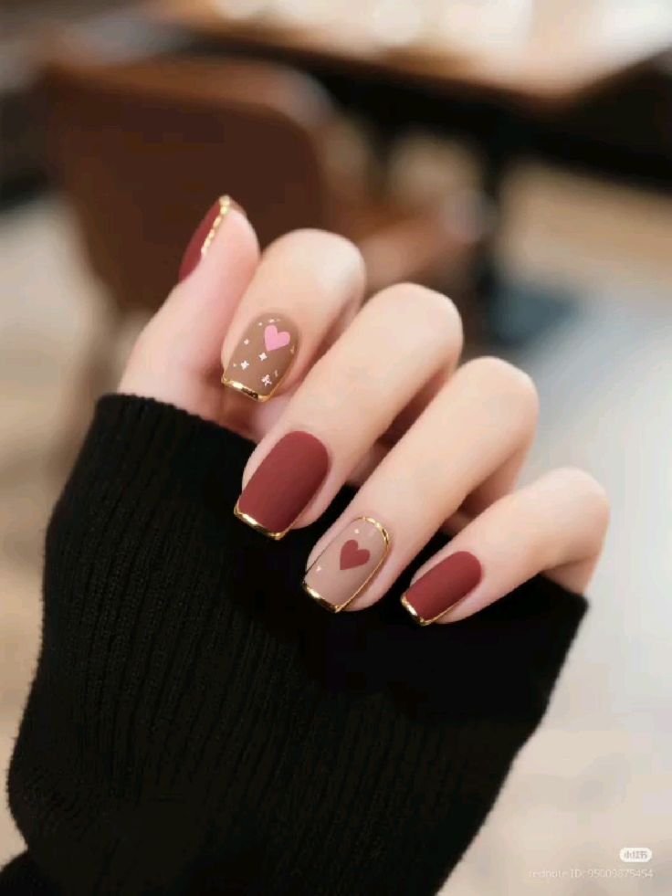 Nail 2 màu sắc nét