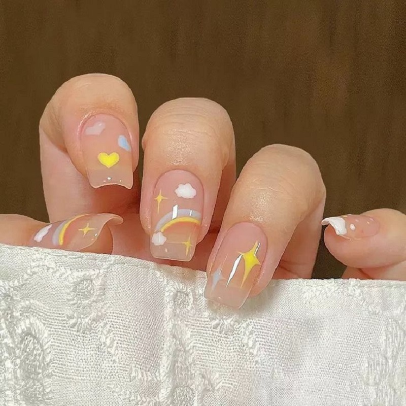 Nail cầu vồng 5