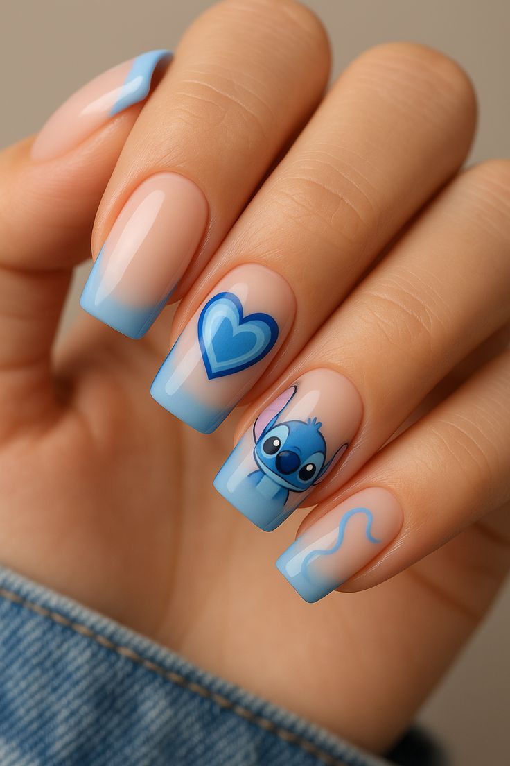 Nail chuột mickey màu sắc