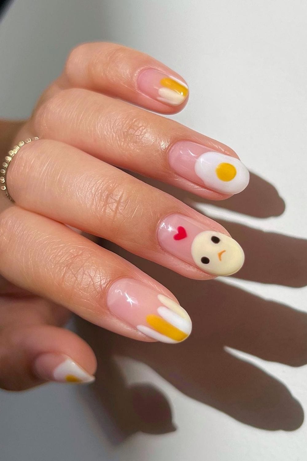 Nail con vịt đáng yêu nhẹ.