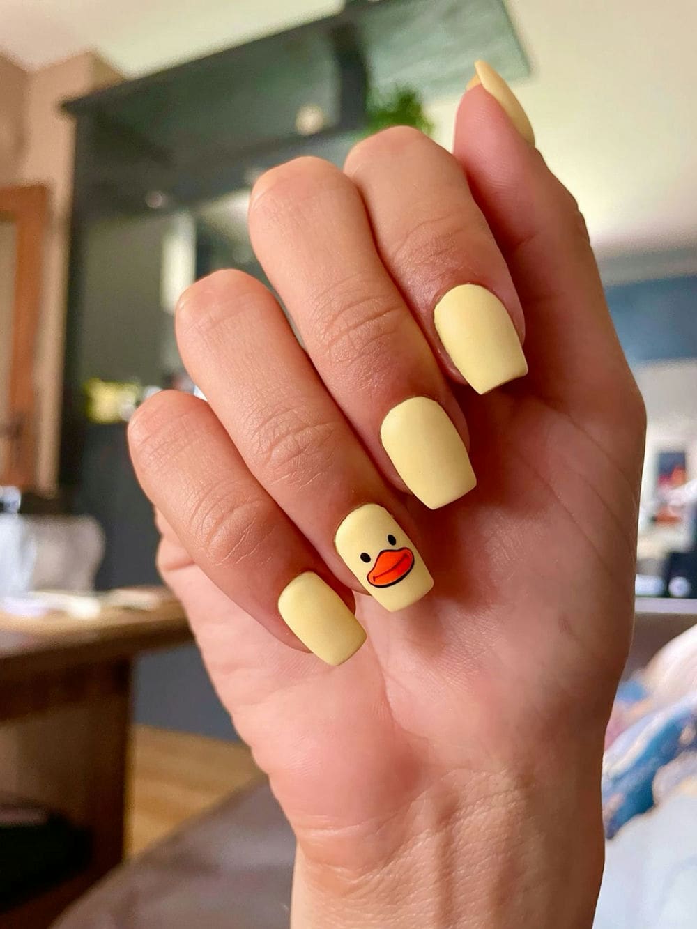Nail con vịt dễ thương xinh.