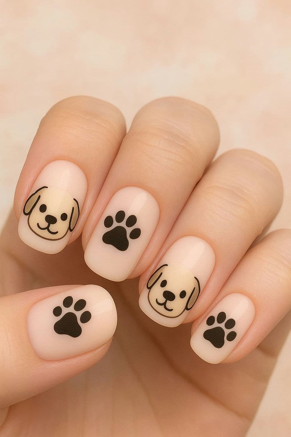 Nail gấu trúc sáng tạo.