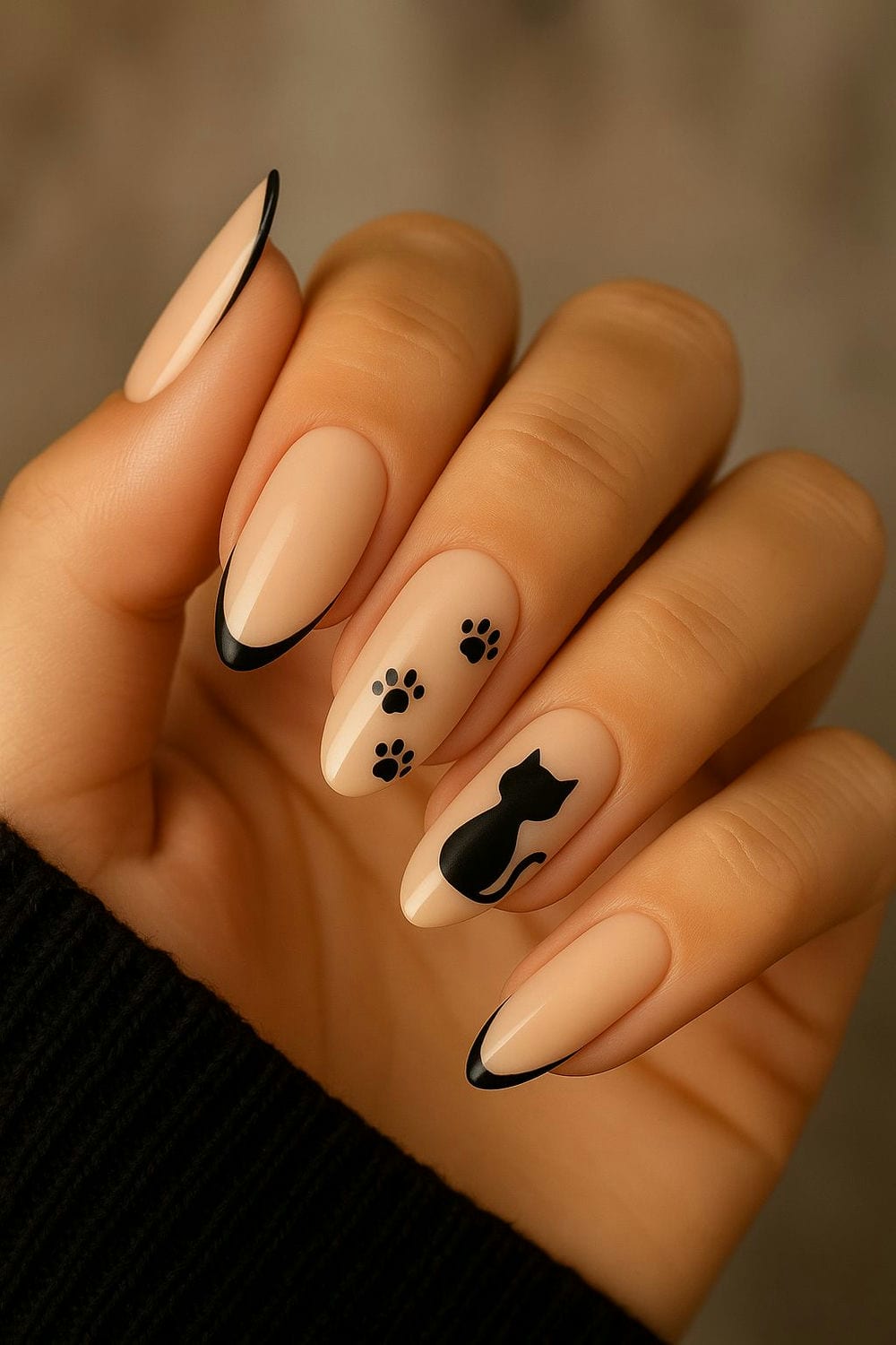 Nail gấu trúc thanh lịch.