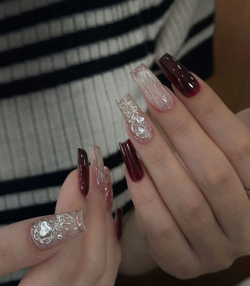 Nail hàn quốc đẹp mắt.