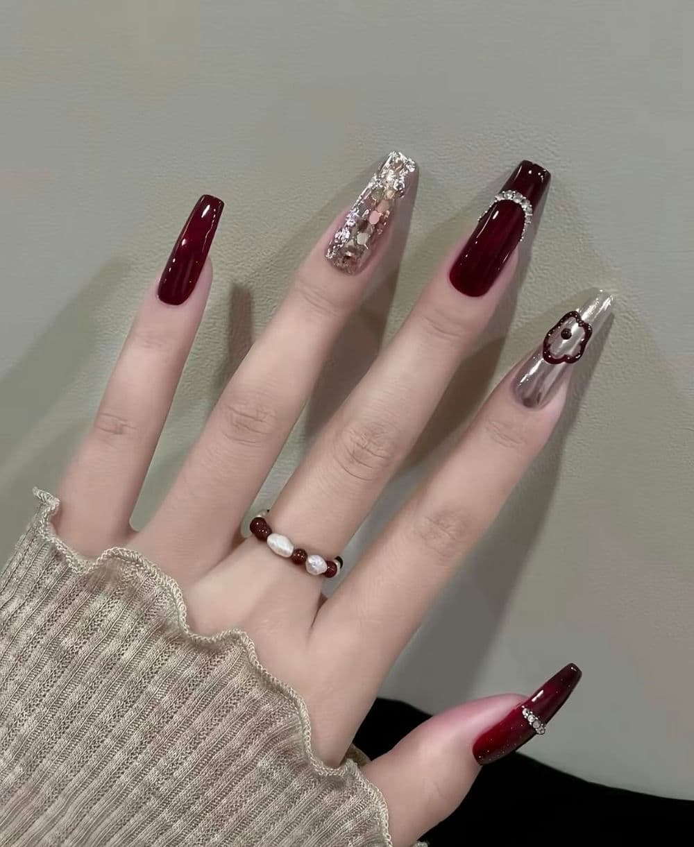 Nail hàn quốc tinh tế.