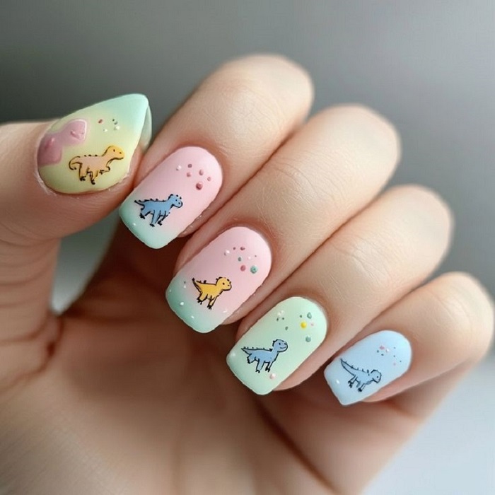 Nail hinh con vat 4