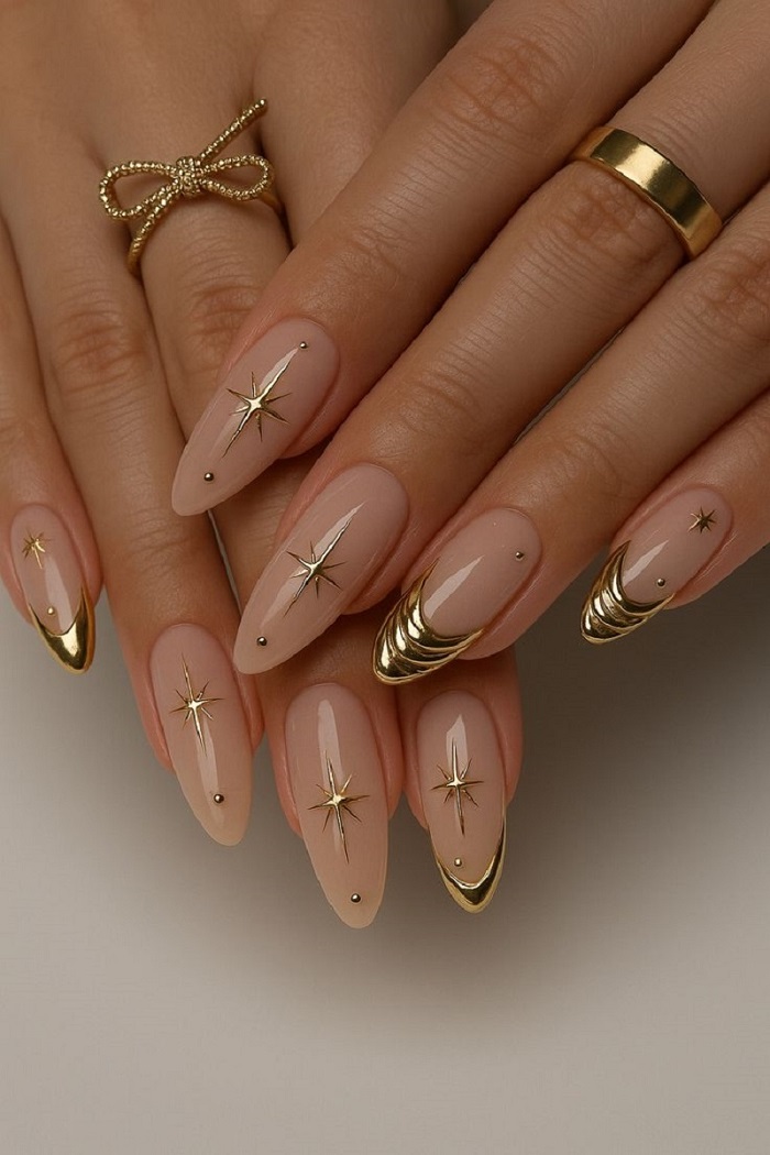 Nail màu nude 1