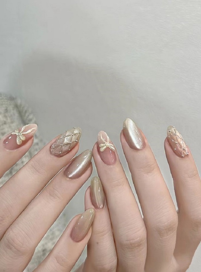 Nail mau nude 1