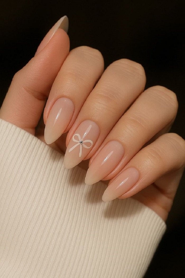 Nail màu nude 5