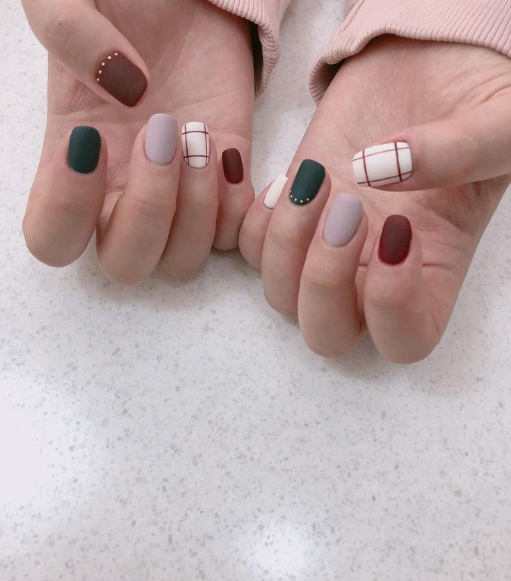 Nail nhám phối màu đẹp