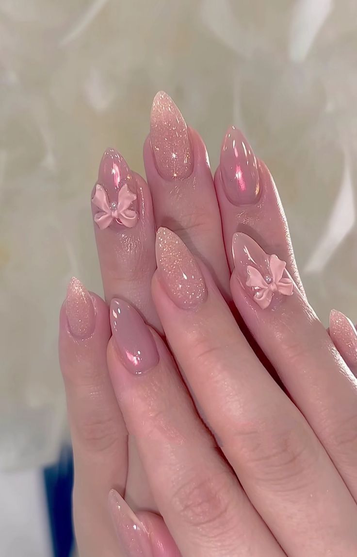 Nail nhũ xanh độc đáo