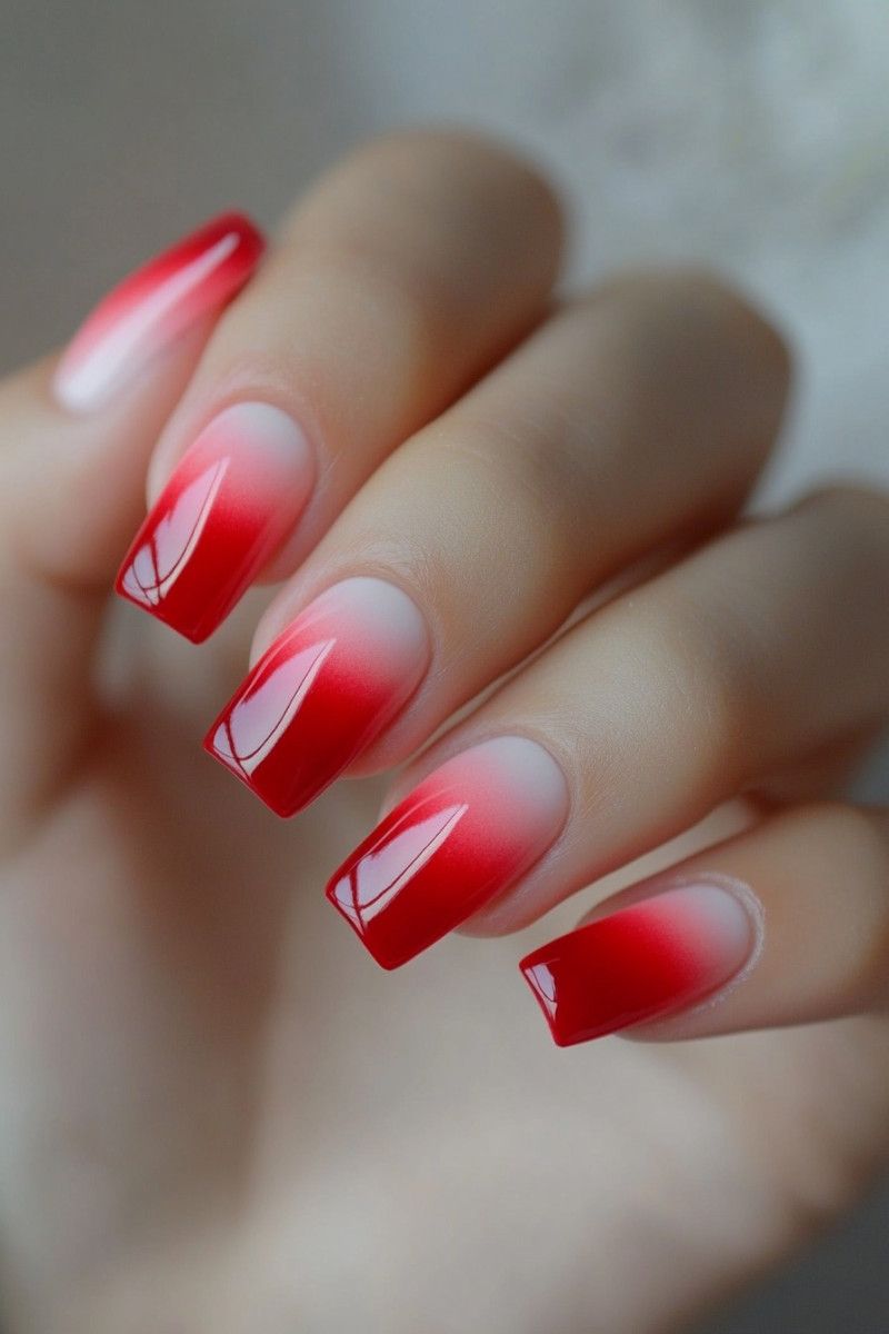 Nail ombre nhẹ nhàng cuốn