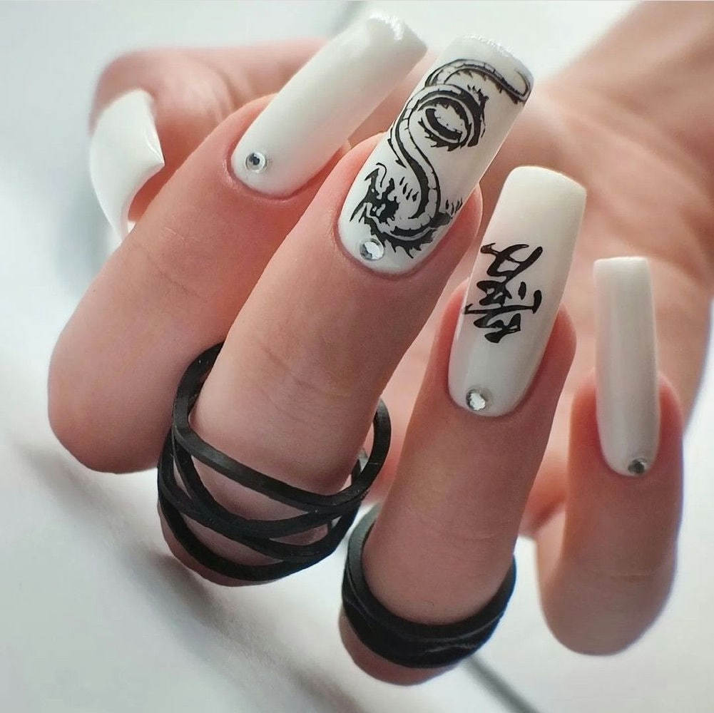 Nail rồng nghệ thuật đẹp