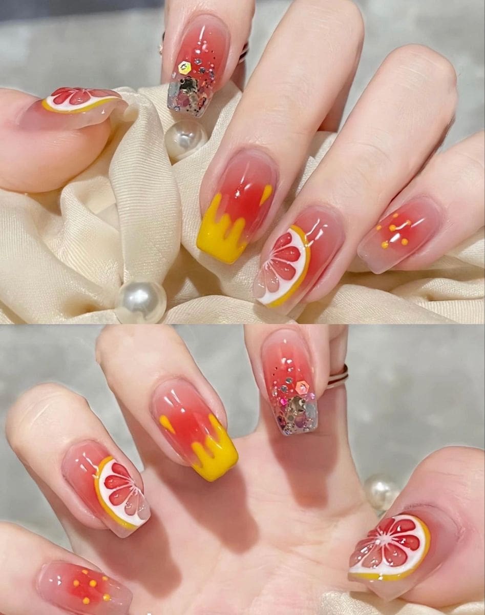 Nail sang chảnh sang trọng.