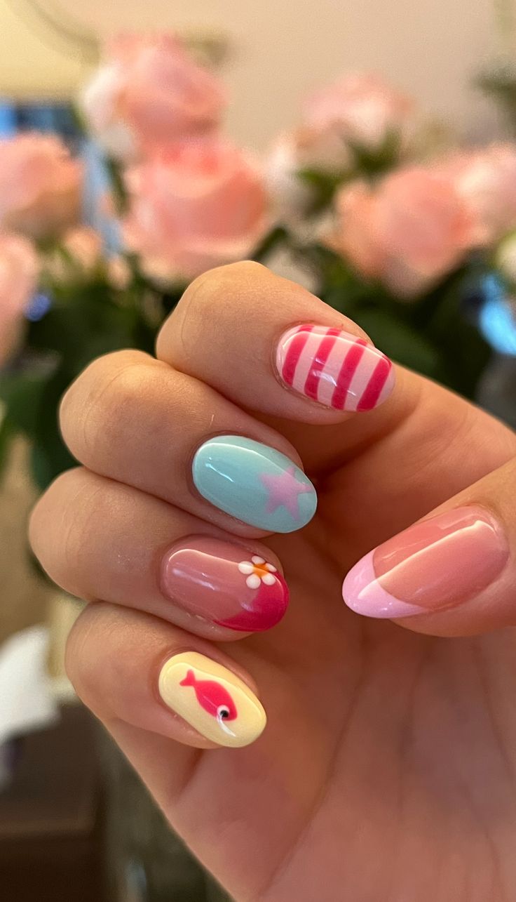Nail sinh nhật chủ đề