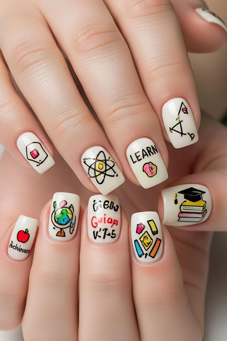 Nail sinh nhật màu pastel