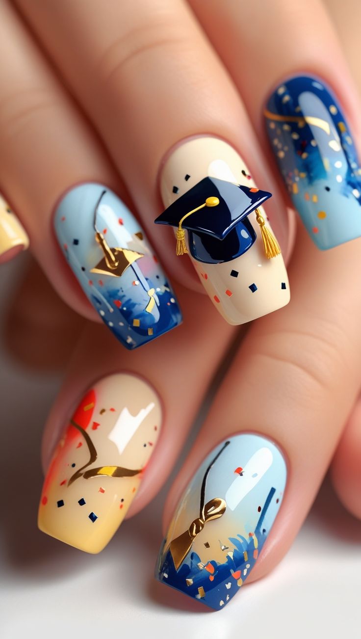 Nail sinh nhật phong cách