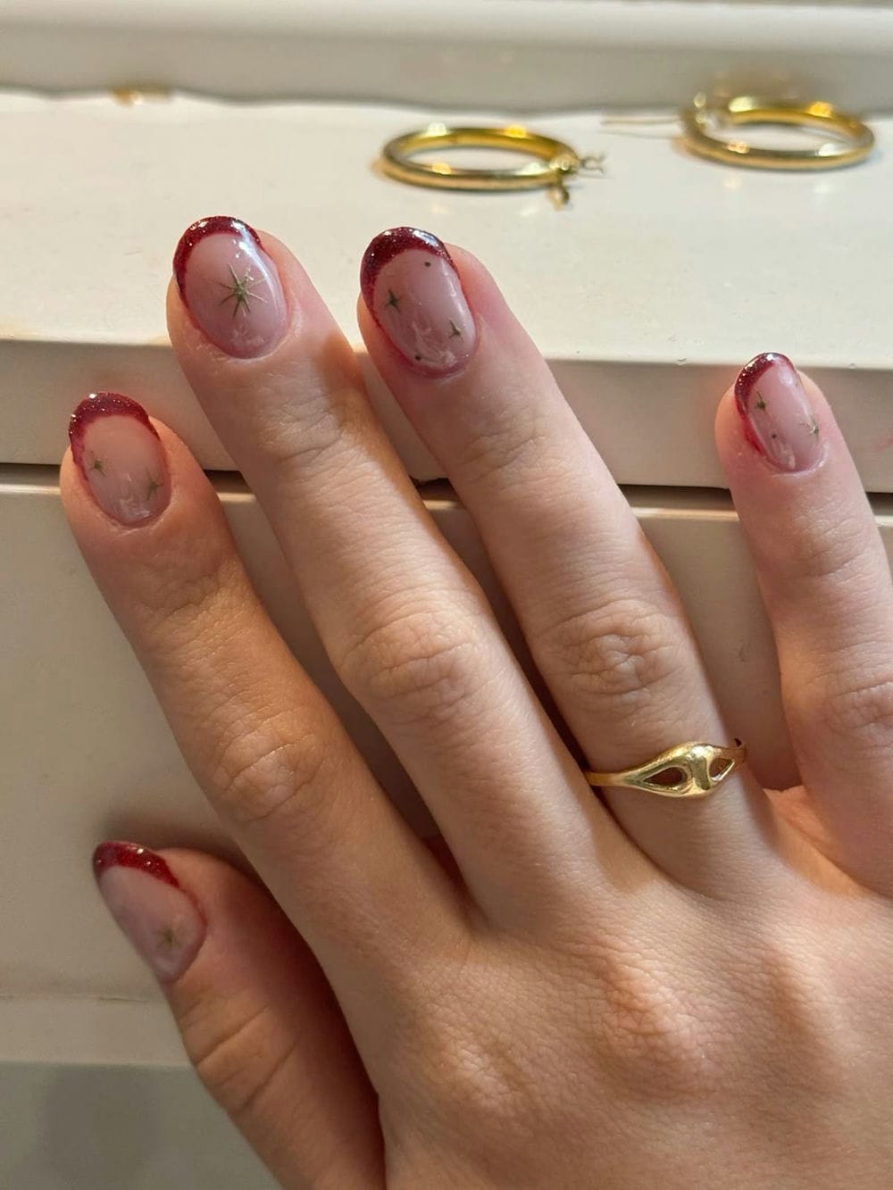 Nail sơn đầu ngọt ngào.