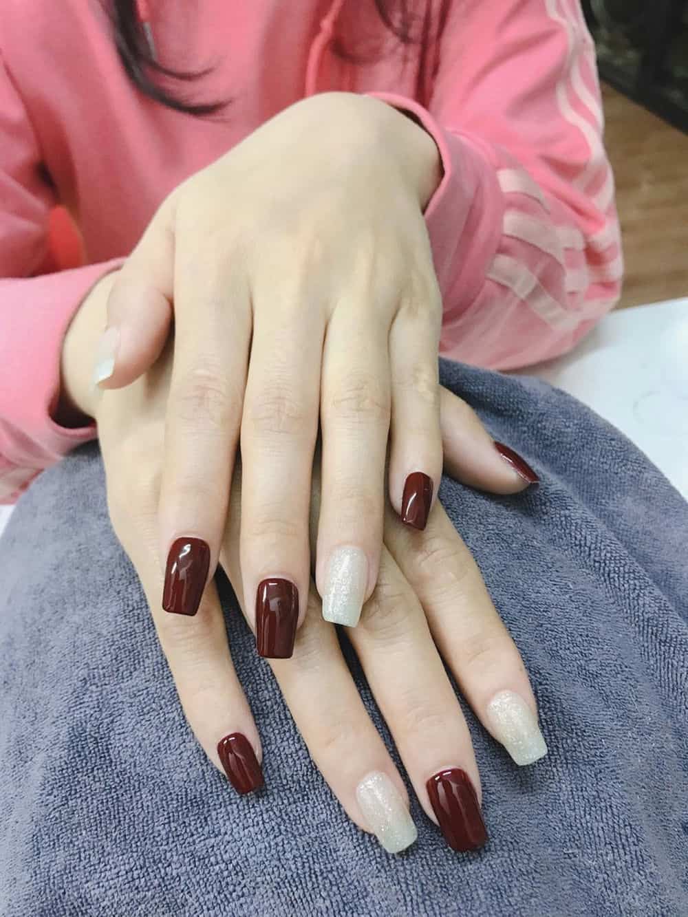 Nail sơn trơn tinh tế