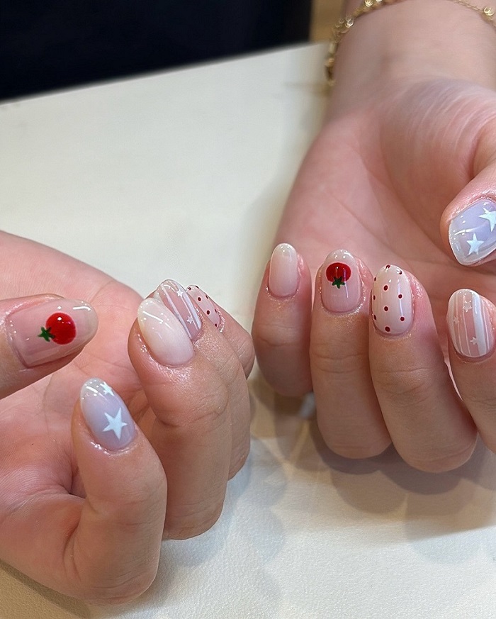 Nail vẽ cute 2