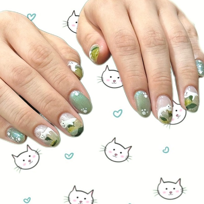 Nail vẽ cute 5