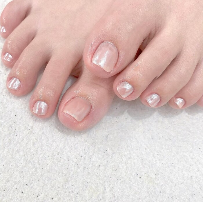 ảnh nail chân đơn giản nhất