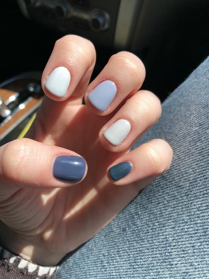 ảnh nail sơn trơn basic