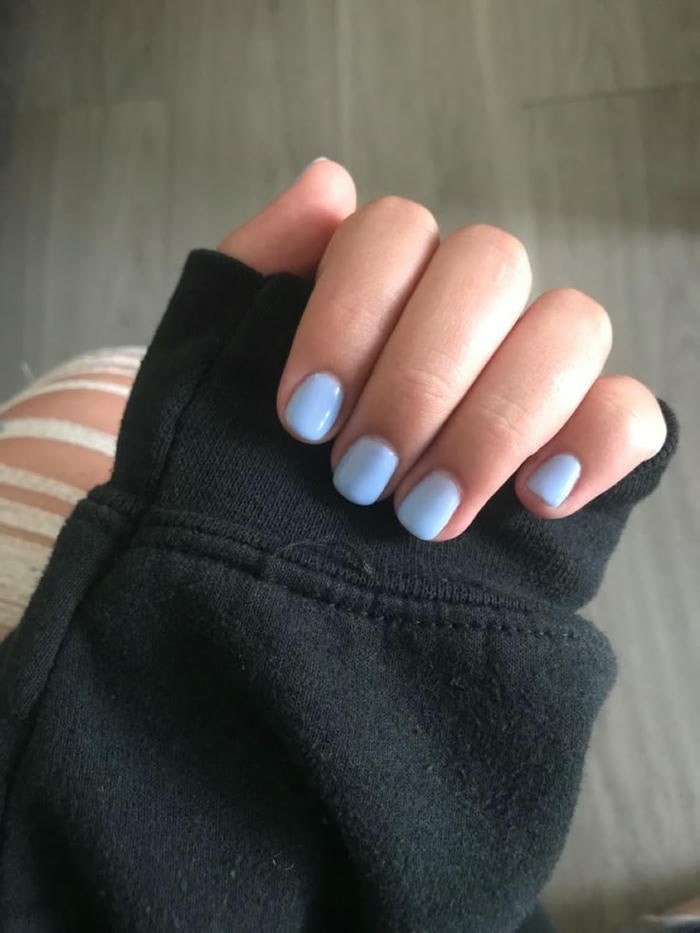 ảnh nail sơn trơn cực đẹp