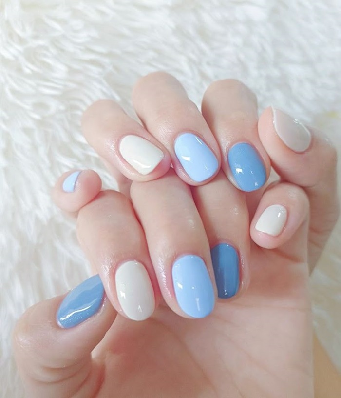 ảnh nail sơn trơn đáng yêu nhất