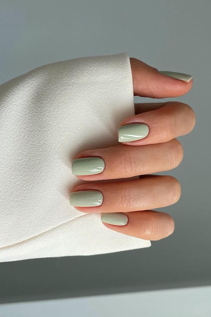 ảnh nail sơn trơn dễ thương