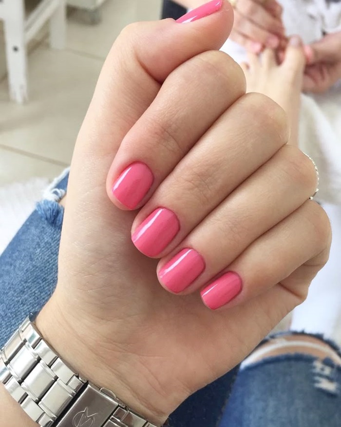 ảnh nail sơn trơn đẹp