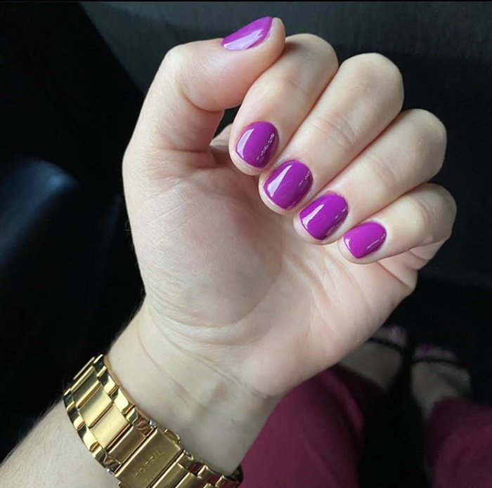 ảnh nail sơn trơn xinh yêu