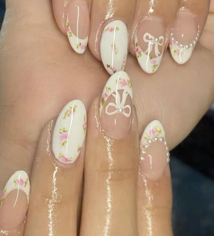 cách vẽ hoa cúc nail