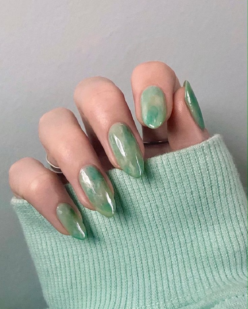 hình nail vân đá 1