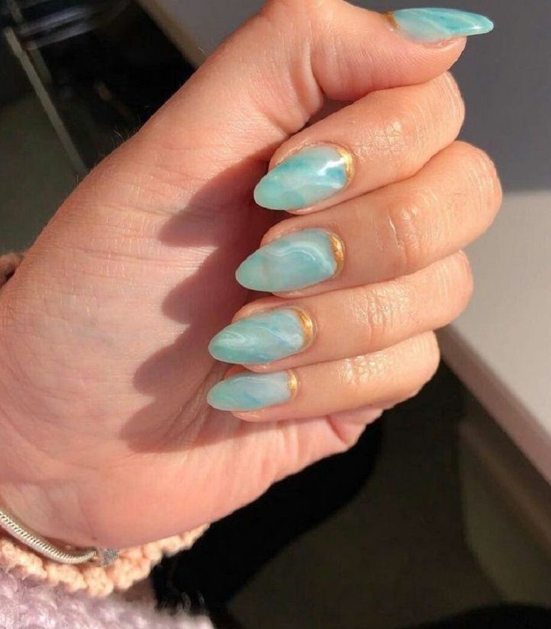 hình nail vân đá 3