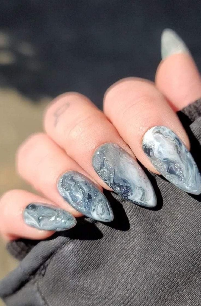 hình nail vân đá 5