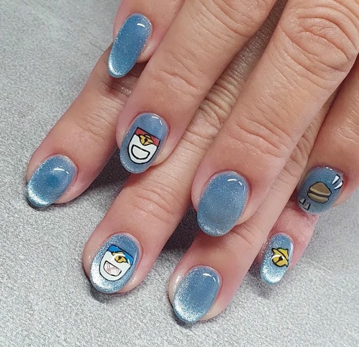 hình nail vẽ doraemon đẹp cute nhất