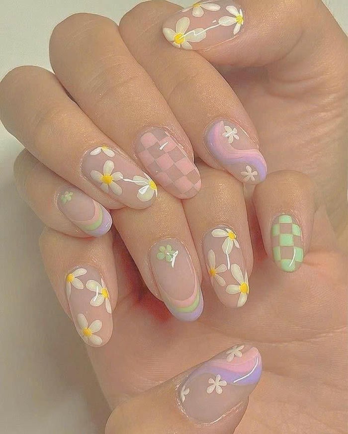 mẫu móng chân vẽ hoa đẹp