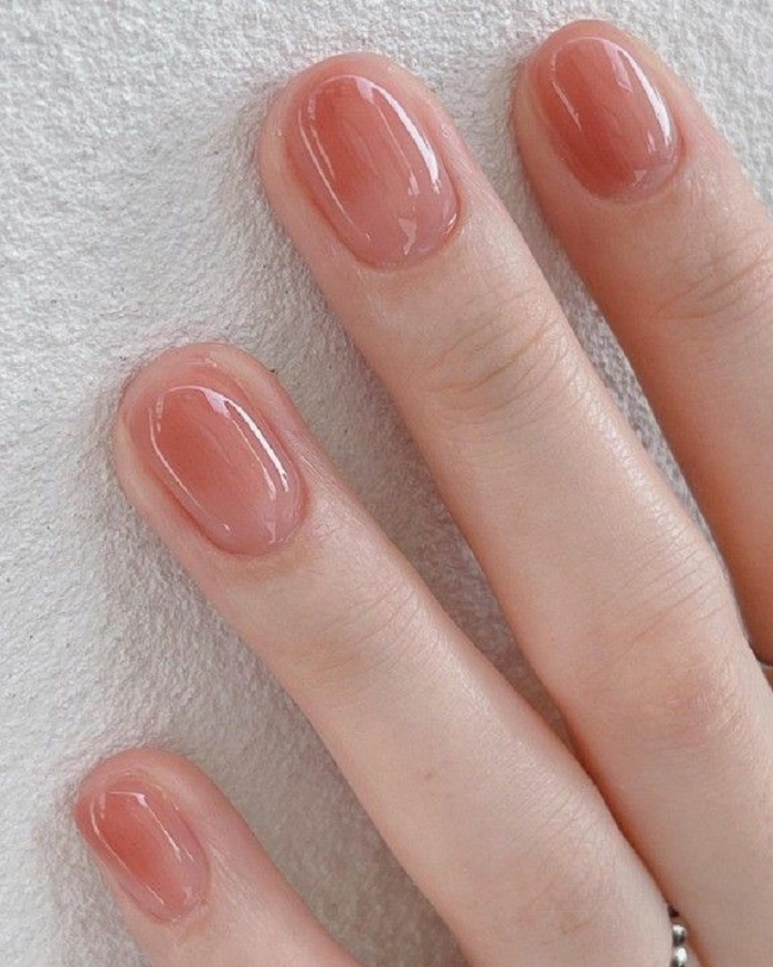 mẫu móng tay ngắn đẹp nhẹ nhàng