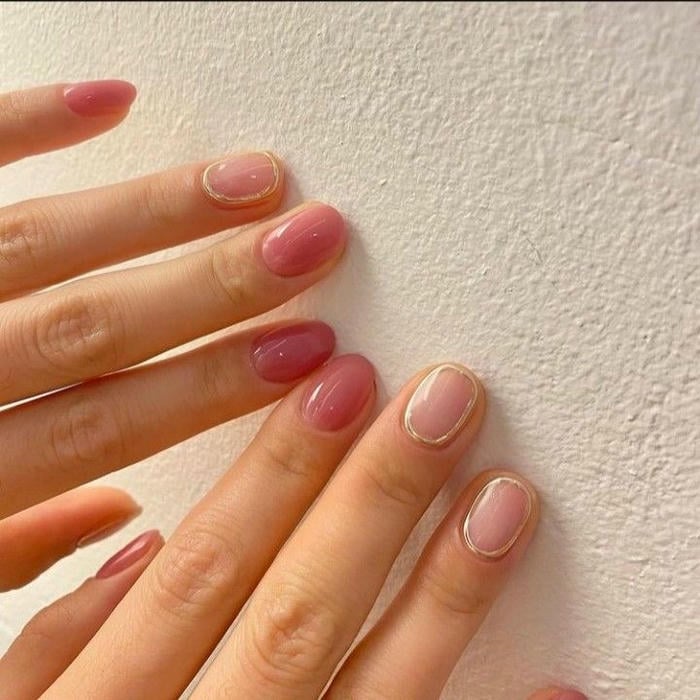 mẫu móng vuông ngắn đẹp