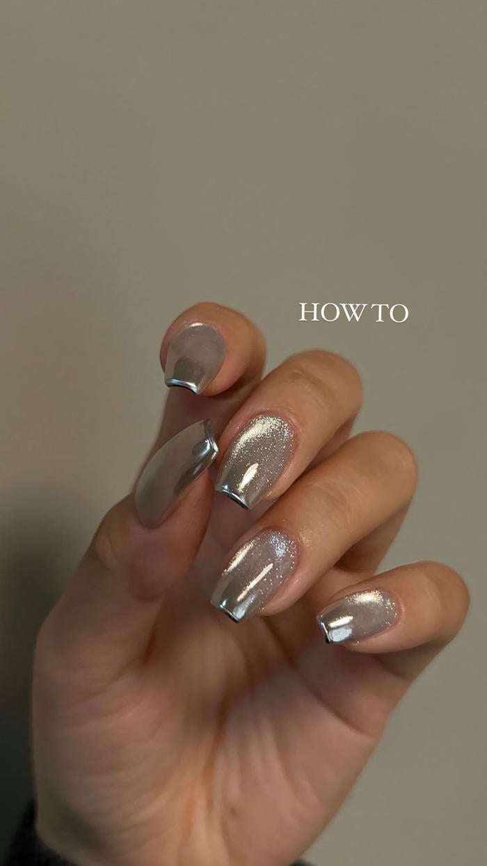 mẫu nail bạc đẹp nhất