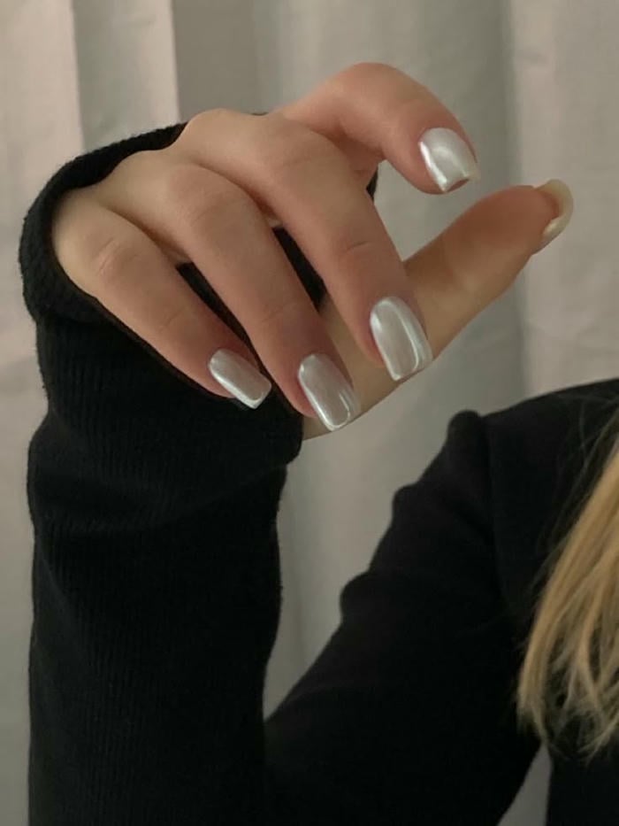 mẫu nail giấy bạc
